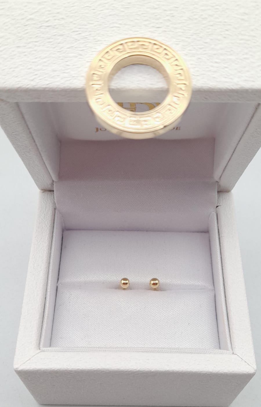 Aritos para bebé en oro amarillo