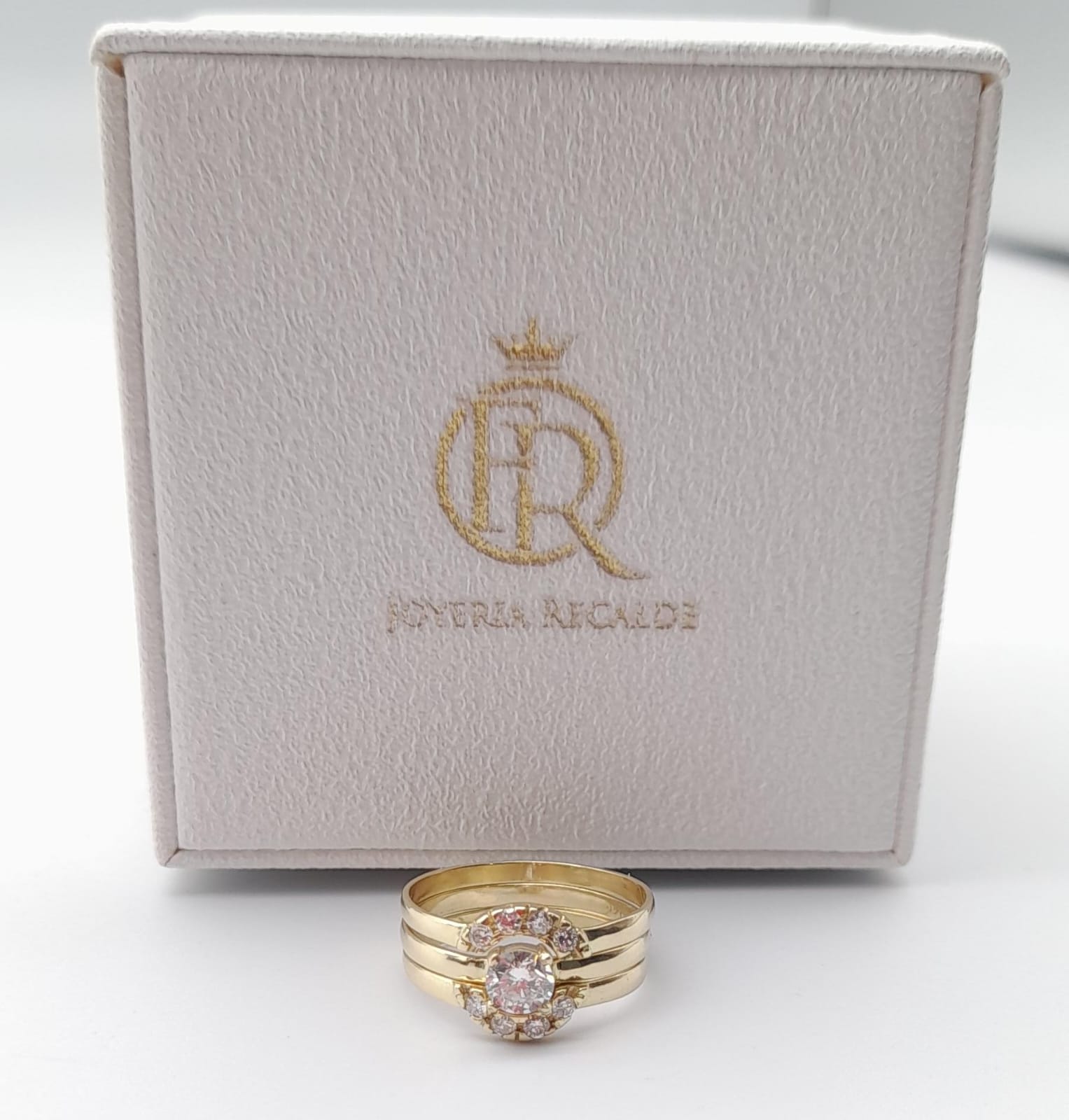 Juego de anillos en oro amarillo
