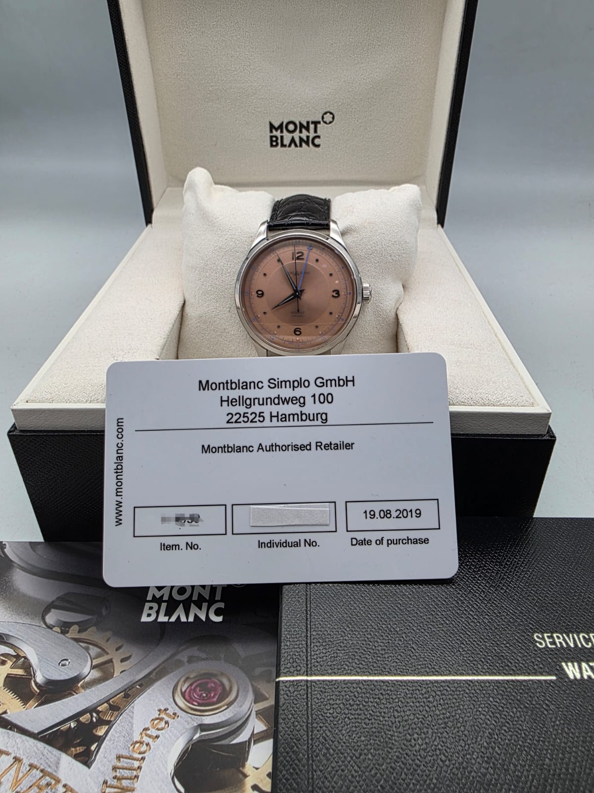 Mont Blanc  Reloj MontBlanc Heritage GMT de 40mm automático, en caja y con documento