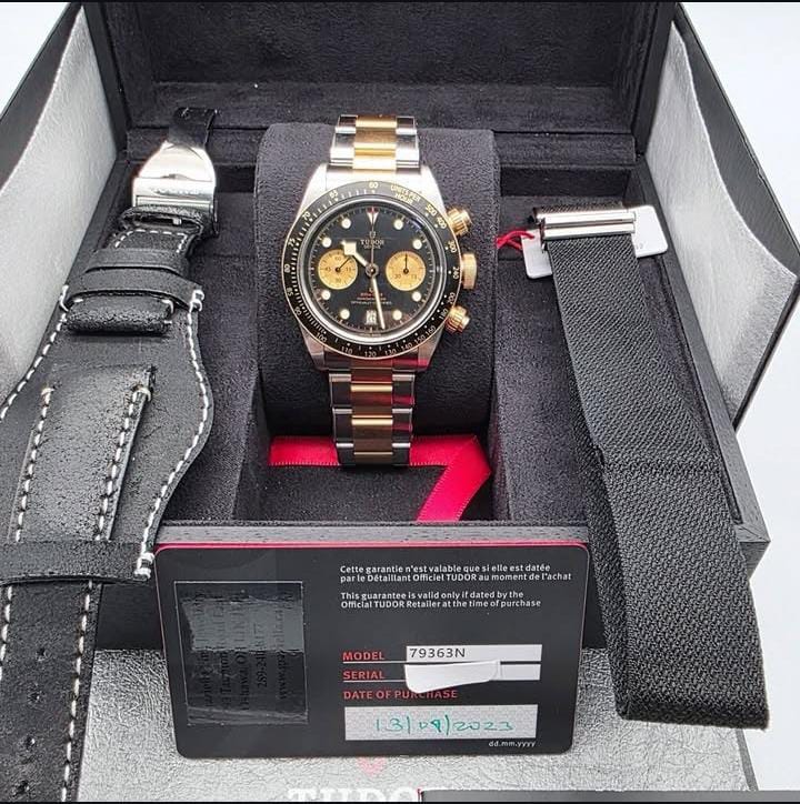 Tudor Reloj Tudor Black Bay chrono de 41mm de acero y oro